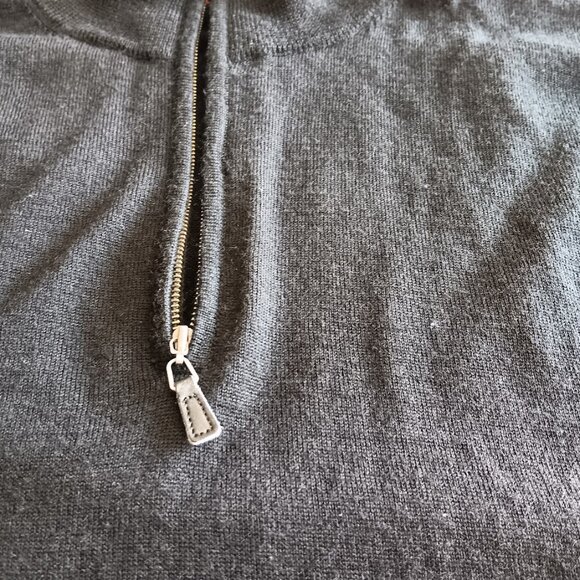 Men’s Quarter Zip Sweater Size SIZE 3XBlack Knit Pullover Casual Preppy - Picture 9 of 10